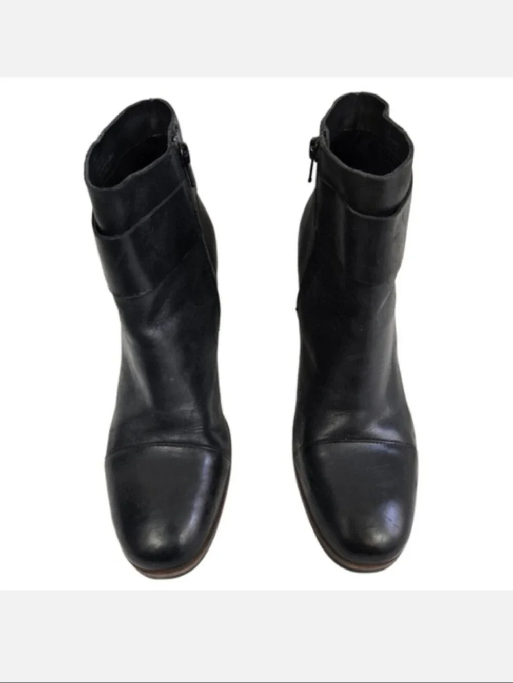 Kork-Ease DECOLA Leather Ankle Boots in Matte Black